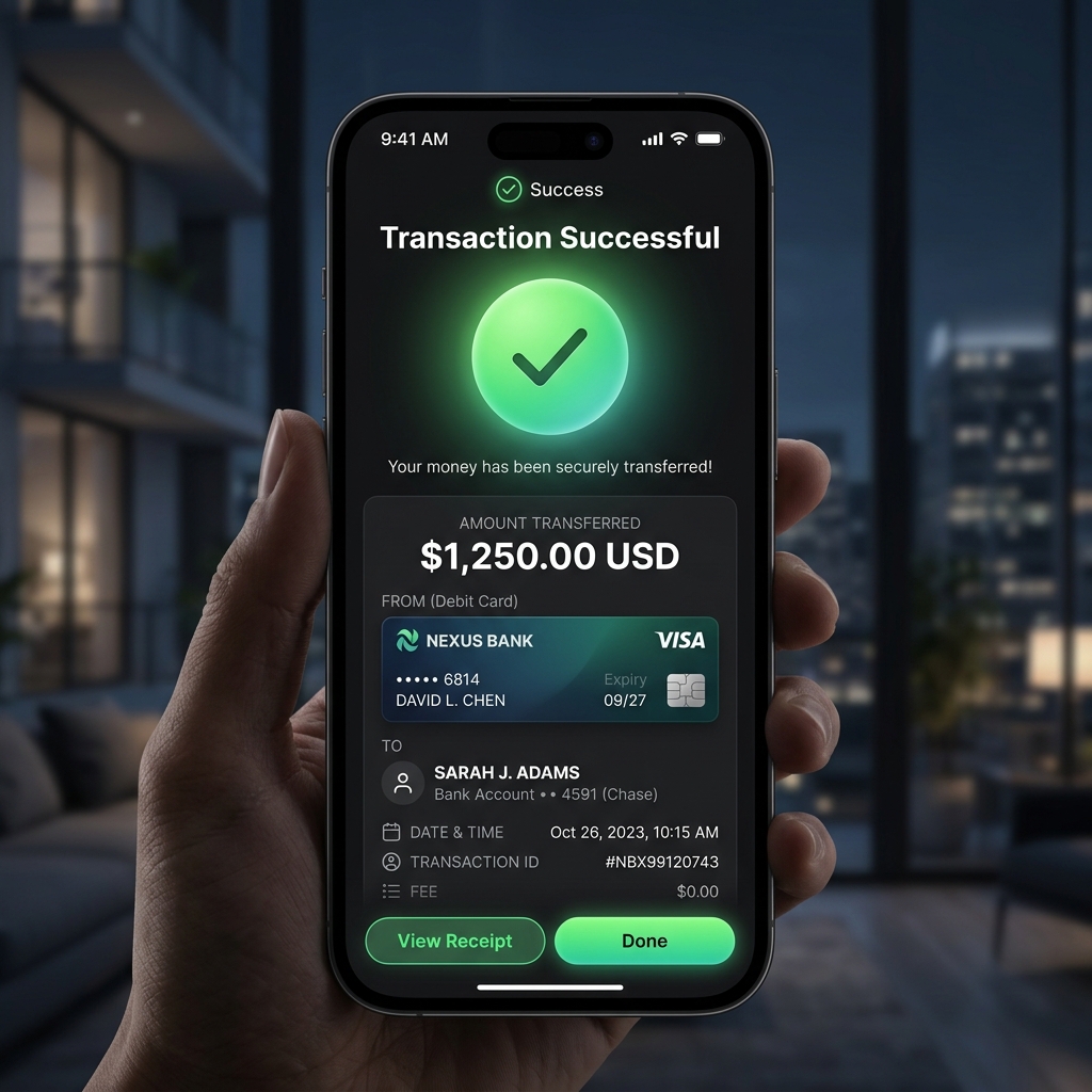 NeoBank Mobil Cüzdan Arayüzü